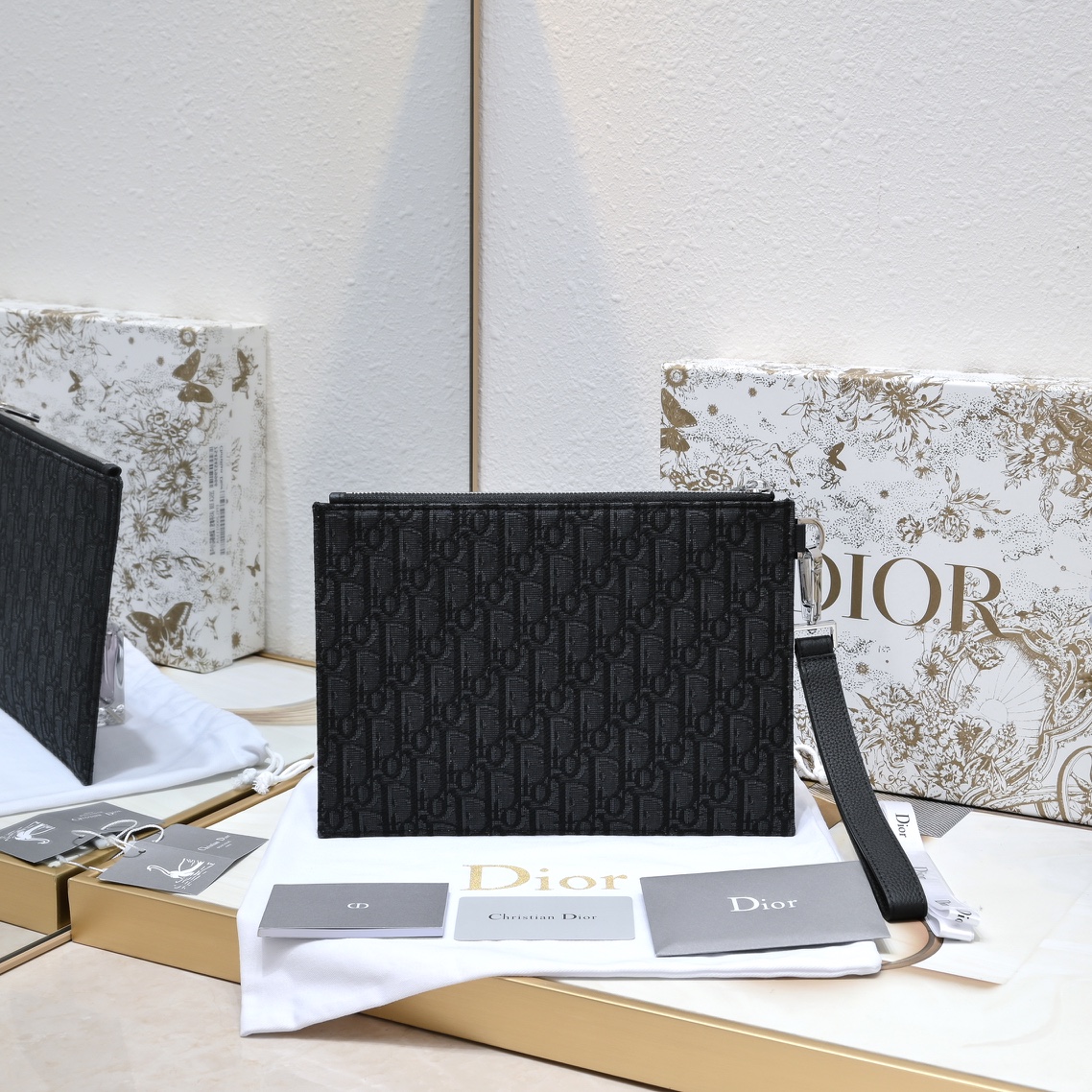 DiorClutch - Black Monogram, Luxury Fashion Essential