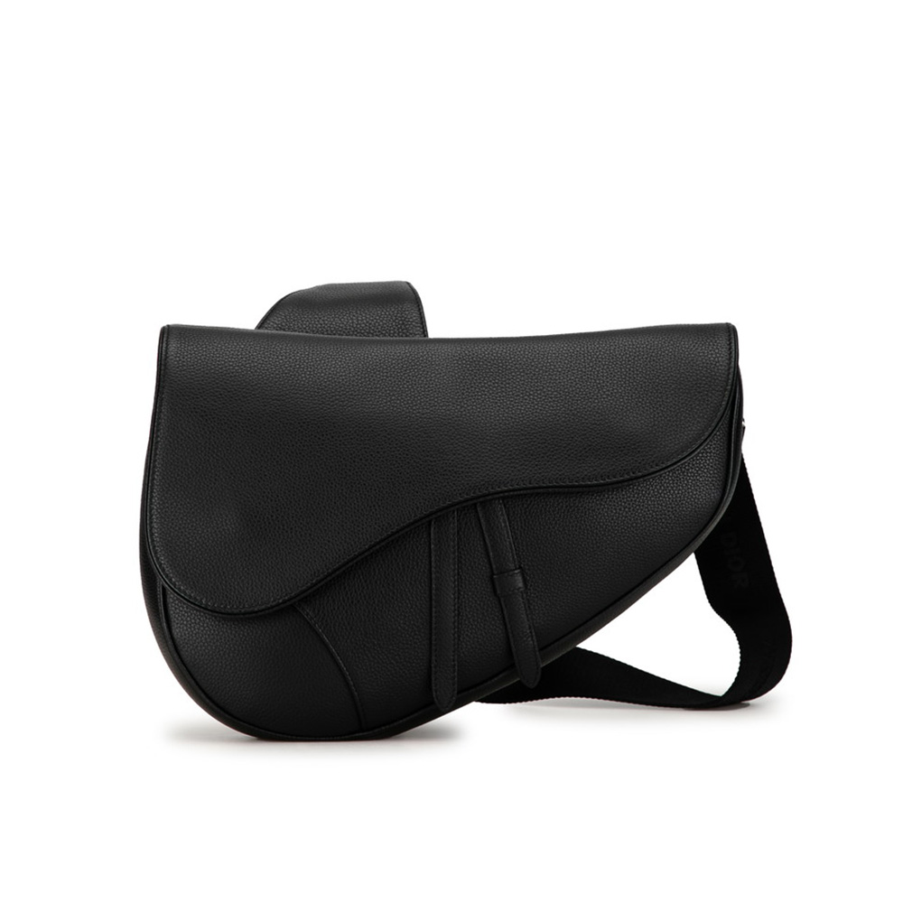 Dior Black Saddle Bag, 2023 Authentic Dior Crossbody Bag, #DiorSaddle #CrossbodyBagTrend