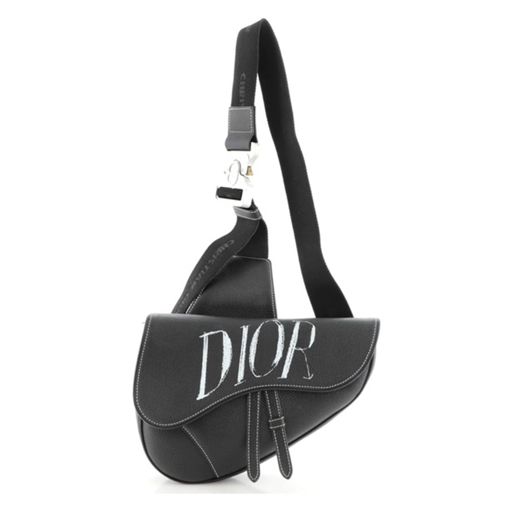 DIOR Stylish Saddle Bag - Classic Black, Premium Quality