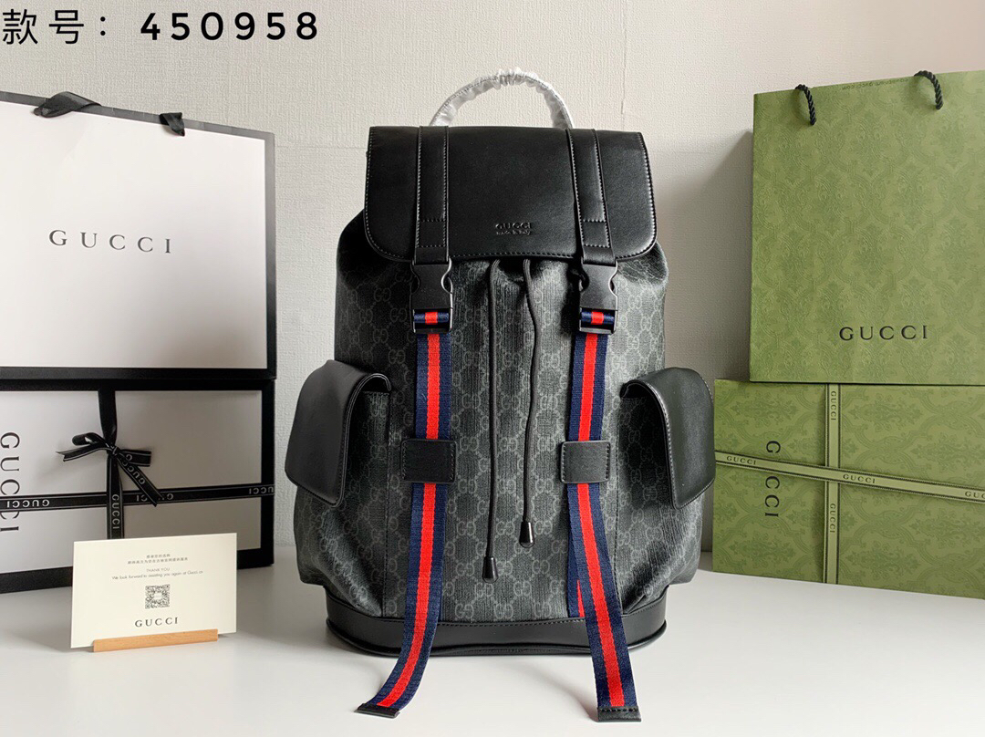 Gucci Inspired Fashion Backpack - Trendy & Durable