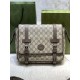 Luxury Gucci-Style GG Canvas Satchel with Buckles