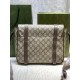 Luxury Gucci-Style GG Canvas Satchel with Buckles