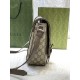 Luxury Gucci-Style GG Canvas Satchel with Buckles