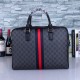 Luxury Travel Bag with Iconic Stripes - Gucci-Inspired Elegance