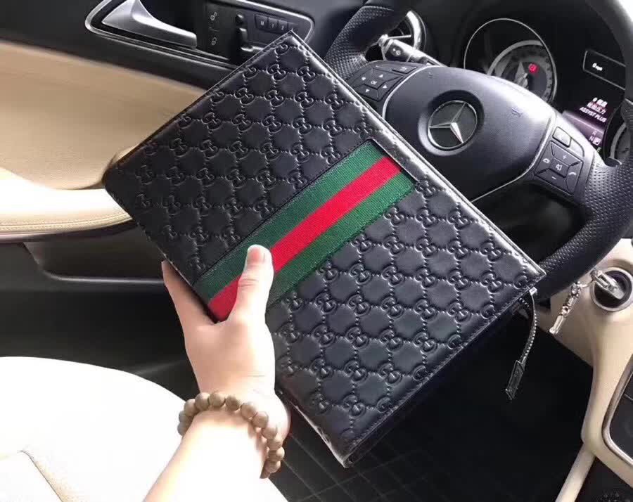 Black Gucci-Inspired Clutch - Luxury Fashion Accessory