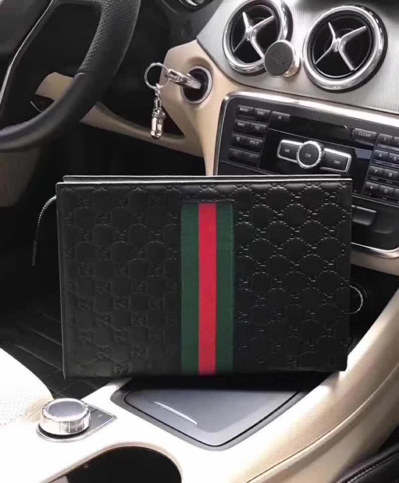 Black Gucci-Inspired Clutch - Luxury Fashion Accessory