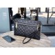 Gucci-Inspired Black Quilted Clutch - Chic Fashion Accessory