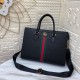 Gucci-Inspired Black Monogram Tote Bag - Timeless Elegance