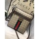 Gucci-Inspired Canvas Crossbody Bag - Classic and Chic