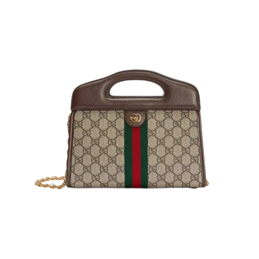 Gucci-Inspired Striped Shoulder Bag - Classic Monogram