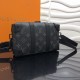 Trendy LV Crossbody Bag - Black Monogram Canvas