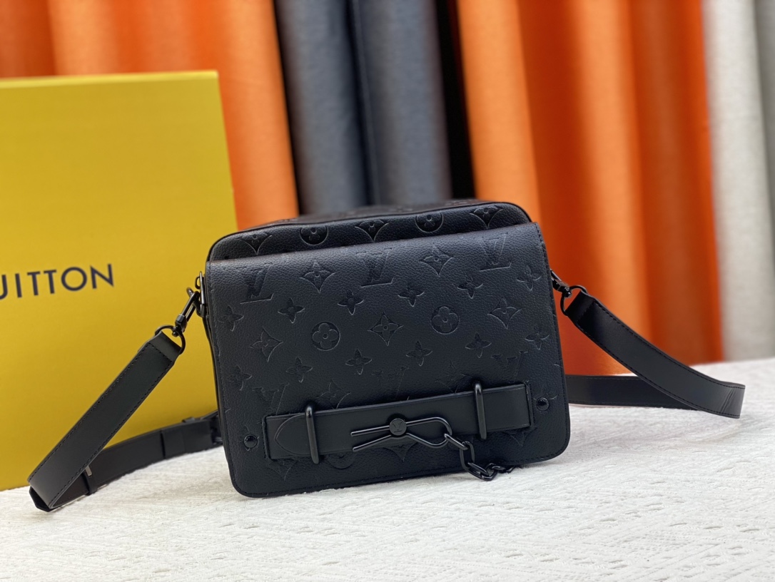 LV Black Monogram Crossbody - Chic and Compact