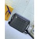 LV Bag for Men - Black Checkered Canvas Crossbody