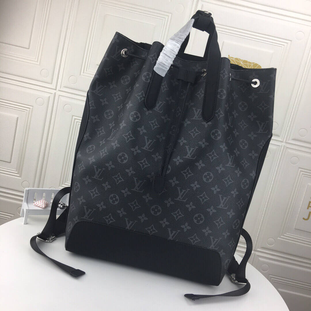 LV Black Monogram Backpack - Trendy and Practical