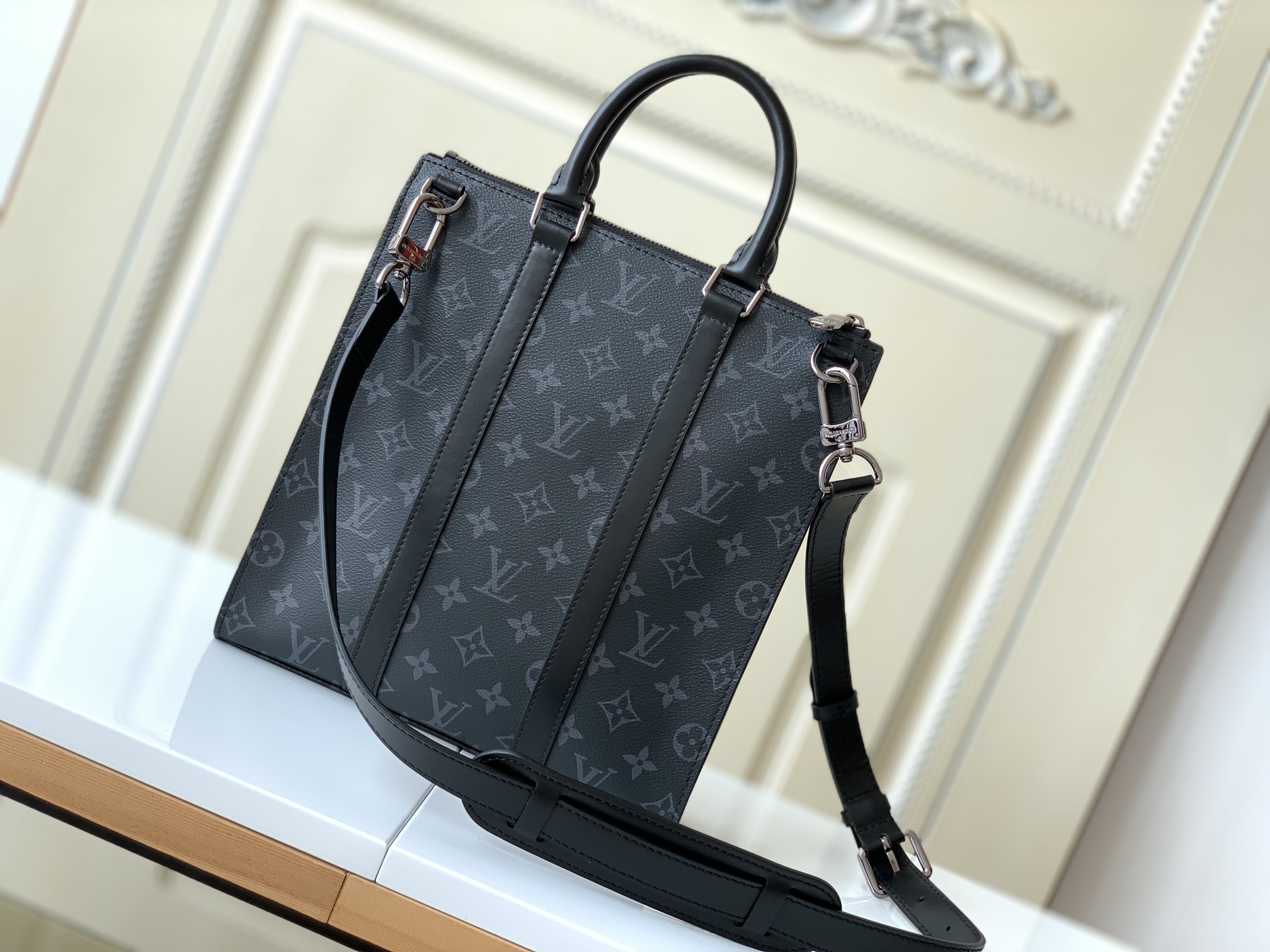 LV Black Monogram Tote Bag - Chic and Functional