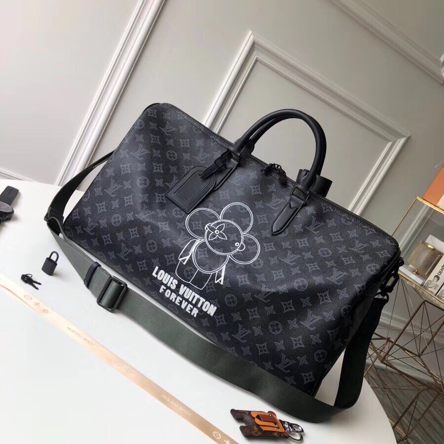 Louis Vuitton Art Series Bag - Black Monogram Canvas