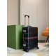 GUCCI Luggage, A Fashion Statement on the Go! Classic Black with Signature Red & Green Stripes, Exuding Luxury. 