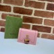 Gucci Pink Wallet with Gold GG Buckle - Premium Fashion Accessory