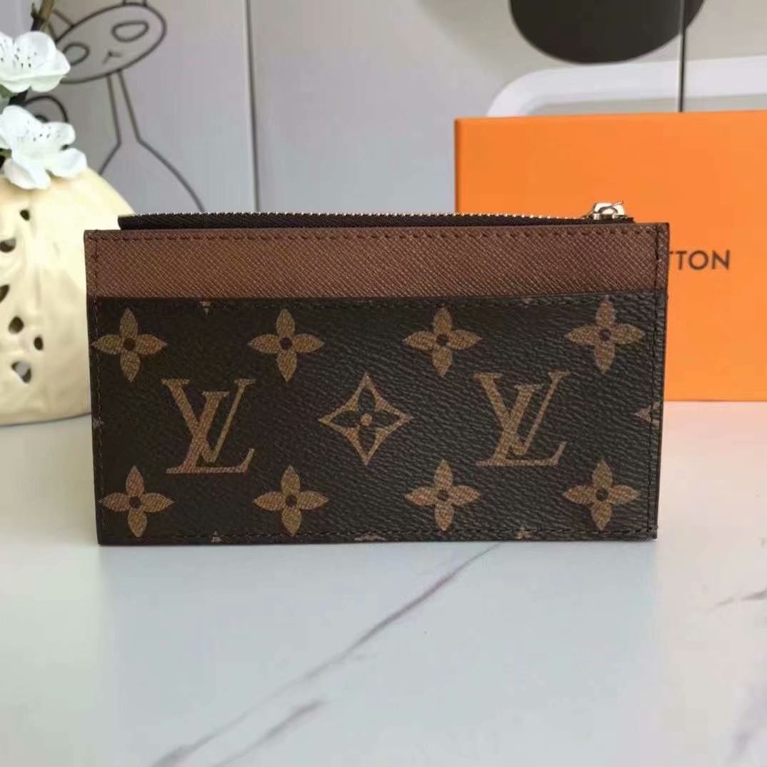 Louis Vuitton Monogram Zipped Wallet - Brown & Floral