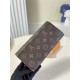 Louis Vuitton Monogram Wallet - Brown with Gold Button