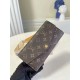 Louis Vuitton Monogram Wallet - Brown with Gold Button