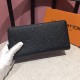 Louis Vuitton Embossed Monogram Wallet - Black Luxury Accessory