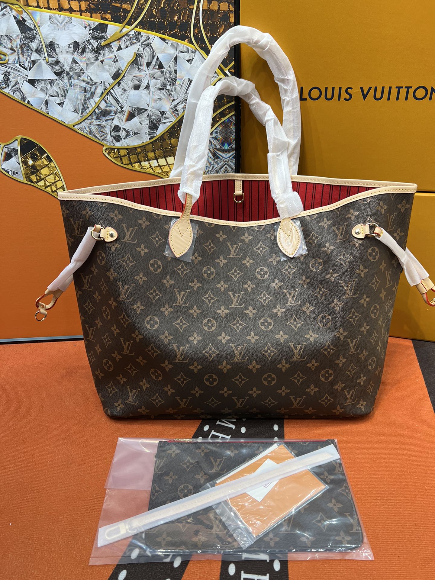 Luxury Tote Bag - Louis Vuitton Inspired, High-End Fashion